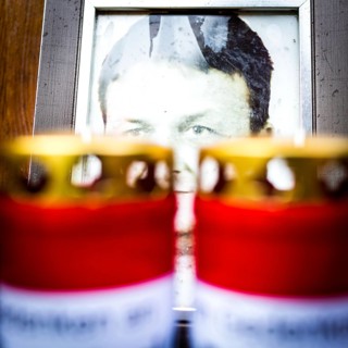 DEU Germany Germany Berlin Improvised memorial at Breitscheidtpaltz for the victims of a terrorist