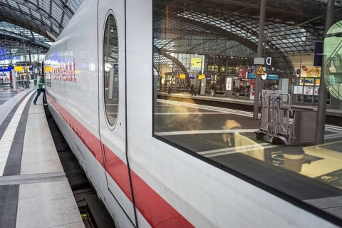 DEU Germany Germany Berlin Scenes at Berlin Central Station after storm Xavier. All long-distance