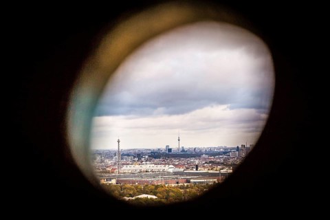 DEU Germany Germany Berlin View from the highest interceptor on the site of the former American
