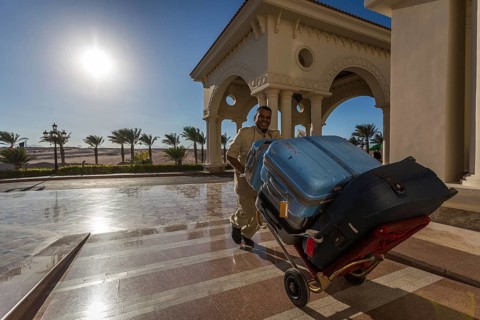 Egypt Hurghada Service staff with luggage