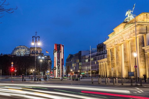 DEU Germany Germany Berlin The art installation by German-Syrian artist Manaf Halbouni is located