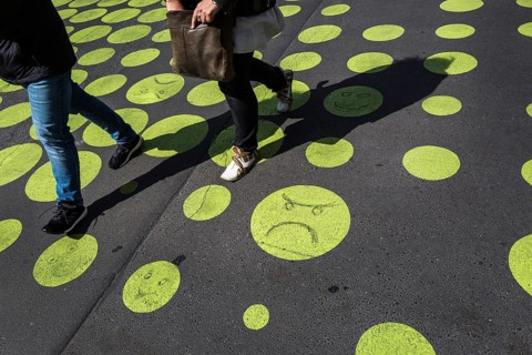 DEU Germany Germany Berlin The redesigned Bergmannstrasse with quiet zones and parklets, redesigned