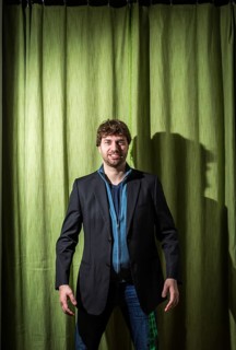 DEU Germany Germany Berlin Green Party MP Stefan Gelbhaar in his party's office in Prenzlauer Berg