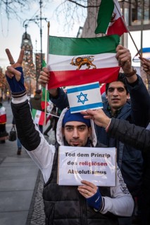 DEU Germany Germany Berlin Protests against the Iranian government by demonstrations of exiled