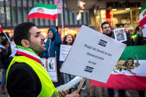 DEU Germany Germany Berlin Protests against the Iranian government by demonstrations of exiled