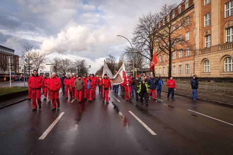DEU Germany Germany Berlin Siemens employees and their suppliers demonstrate in front of the