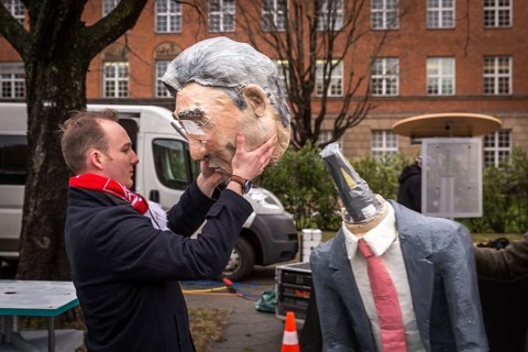 DEU Germany Germany Berlin Siemens employees and their suppliers demonstrate for wage increases and