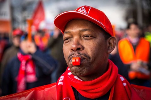 DEU Germany Germany Berlin Siemens employees and their suppliers demonstrate in front of the