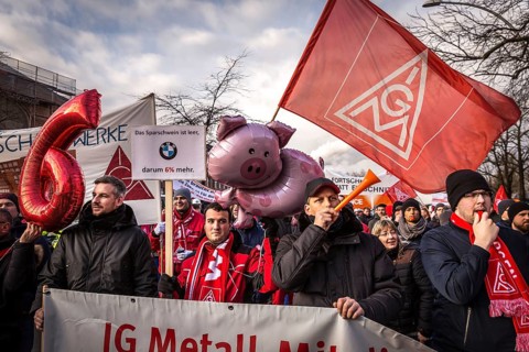 DEU Germany Germany Berlin Siemens employees and their suppliers demonstrate in front of the