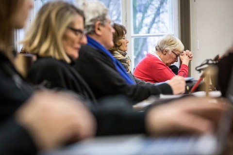 DEU Germany Germany Berlin Impressions from Humboldt University Unter den Linden. Older listeners