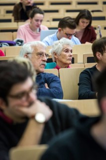 DEU Germany Germany Berlin Impressions from Humboldt University Unter den Linden. Older listeners