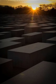 DEU Germany Germany Berlin The Holocaust Memorial as the sun sets