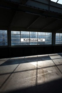 DEU Germany Germany Berlin Light and shadow at Kottbusser Tor underground station