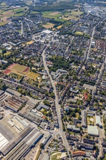 Aerial view, course of Wilhemstraße with new district centre, between former LEZ, now Kaufland in