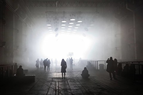 DEU Germany Germany Berlin The light installation SKALAR by Christoph Bauder and Kangding Ray at