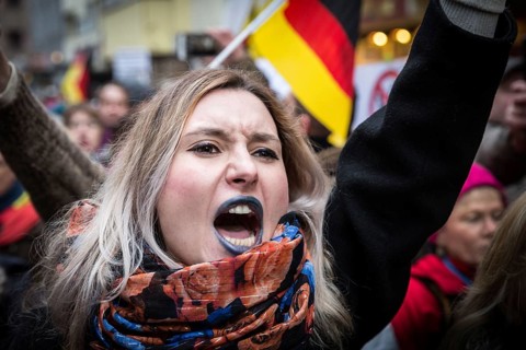 DEU Germany Germany Berlin Demonstration ' March of Women, which was organised by AFD member,
