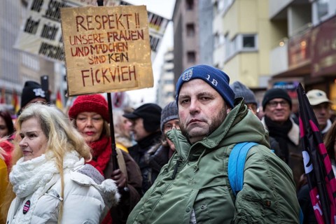 DEU Germany Germany Berlin Demonstration ' March of Women, which was organised by AFD member, the
