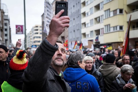 DEU Germany Germany Berlin Demonstration ' March of Women, which was organised by AFD member, the