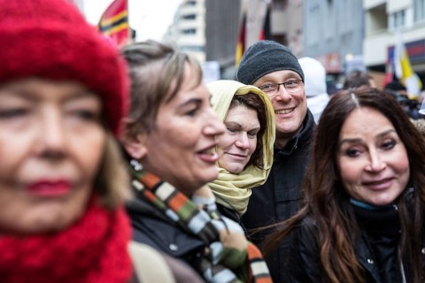 DEU Germany Germany Berlin Demonstration ' March of Women, which was organised by AFD member, the