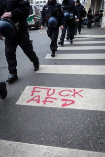 DEU Germany Germany Berlin Demonstration ' March of Women, which was organised by AFD member, the
