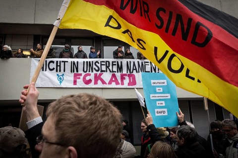 DEU Germany Germany Berlin Demonstration ' March of Women, which was organised by AFD member,