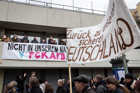 DEU Germany Germany Berlin Demonstration ' March of Women, which was organised by AFD member,