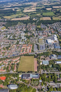 Aerial view, overview Hamm-Osten, Maximilian-Park to the Datteln-Hamm-Canal, Werries, Hamm, Ruhr
