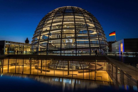 DEU Germany Germany Berlin The dome of the Reichstag designed by Norman Forster