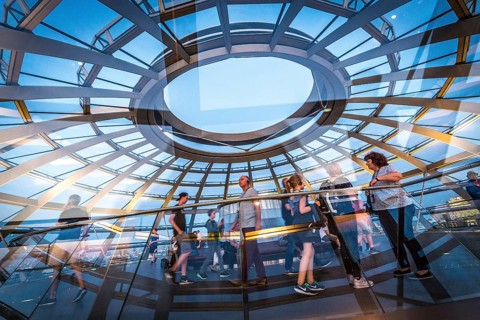 DEU Germany Germany Berlin The dome of the Reichstag designed by Norman Forster