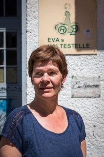 DEU Germany Germany Berlin Homeless woman meet at Eva's Haltestelle, a drop-in centre for those in