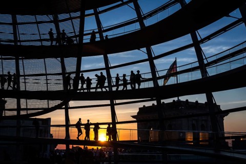 DEU Germany Germany Berlin The dome of the Reichstag designed by Norman Forster