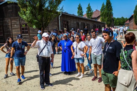 POL Poland Poland Auschwitz Guided tour of the memorial site of the former Auschwitz concentration