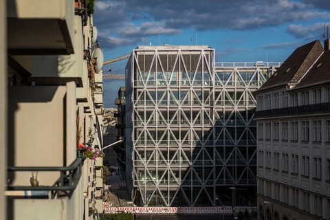 DEU Germany Germany Berlin Exterior view of the new building of the daily newspaper, the taz, on