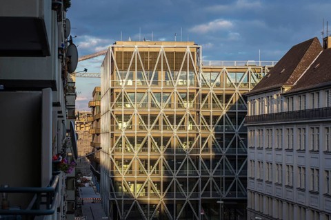 DEU Germany Germany Berlin Exterior view of the new building of the daily newspaper, the taz, on