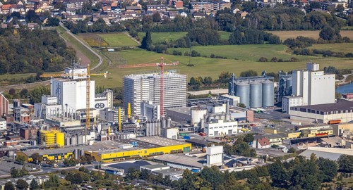 Aerial view, Brökelmann Ölmühle GmbH, Jäckering Ölmühle, industrial plants Speicherstraße,