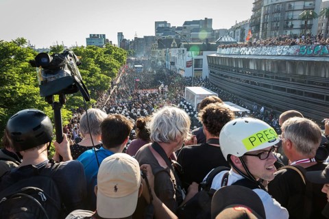 DEU Germany Germany Hamburg Protests in front of and during the 'Welcome to hell' demonstration in