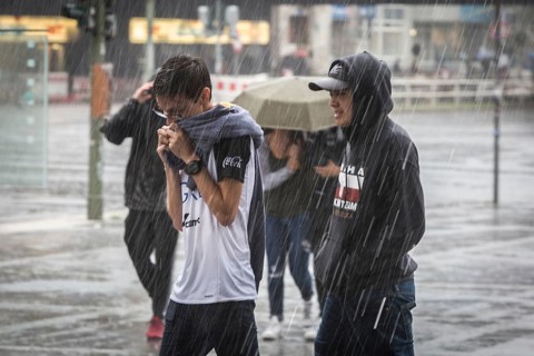 DEU Germany Germany Berlin Scene of the storm not far from Breidtscheidtplatz