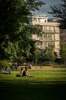 DEU Germany Germany Berlin The new building of the Moeckernkiez construction group on the corner of