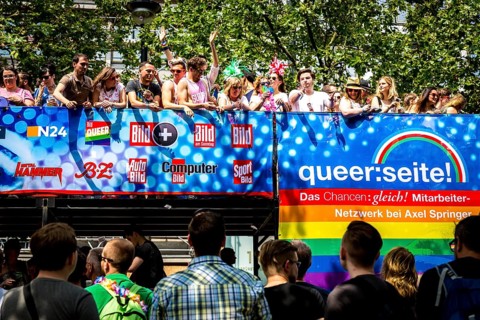 DEU Germany Germany Berlin Christopher Street Day is travelling through the city. Gays, lesbians,