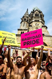 DEU Germany Germany Berlin Christopher Street Day is travelling through the city. Gays, lesbians,