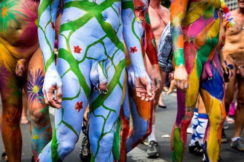 DEU Germany Germany Berlin Christopher Street Day is travelling through the city. Gays, lesbians,