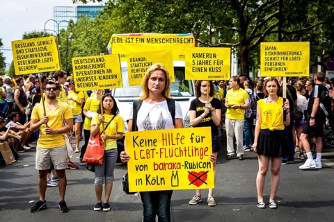 DEU Germany Germany Berlin Christopher Street Day is travelling through the city. Gays, lesbians,