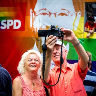 DEU Germany Germany Berlin Christopher Street Day is travelling through the city. Gays, lesbians,
