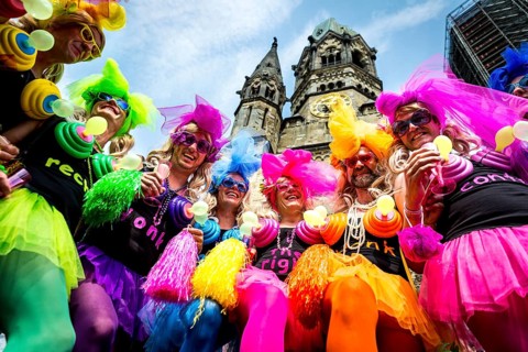 DEU Germany Germany Berlin Christopher Street Day is travelling through the city. Gays, lesbians,