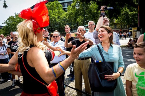 DEU Germany Germany Berlin Christopher Street Day is travelling through the city. Gays, lesbians,