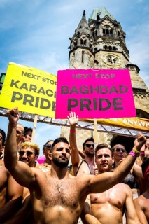 DEU Germany Germany Berlin Christopher Street Day is travelling through the city. Gays, lesbians,