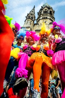 DEU Germany Germany Berlin Christopher Street Day is travelling through the city. Gays, lesbians,