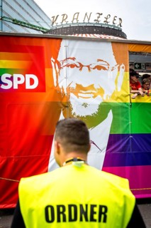 DEU Germany Germany Berlin Christopher Street Day is travelling through the city. Gays, lesbians,