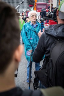 DEU Germany Germany Berlin Scene of the Hanfparade.Christian Str__bele in an interview