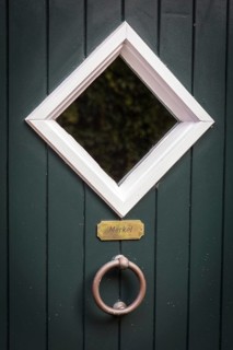 DEU Germany Germany Rysum The name Merkel is written on a door in the East Frisian town of Rysum